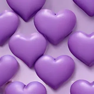 purple aesthetic heart