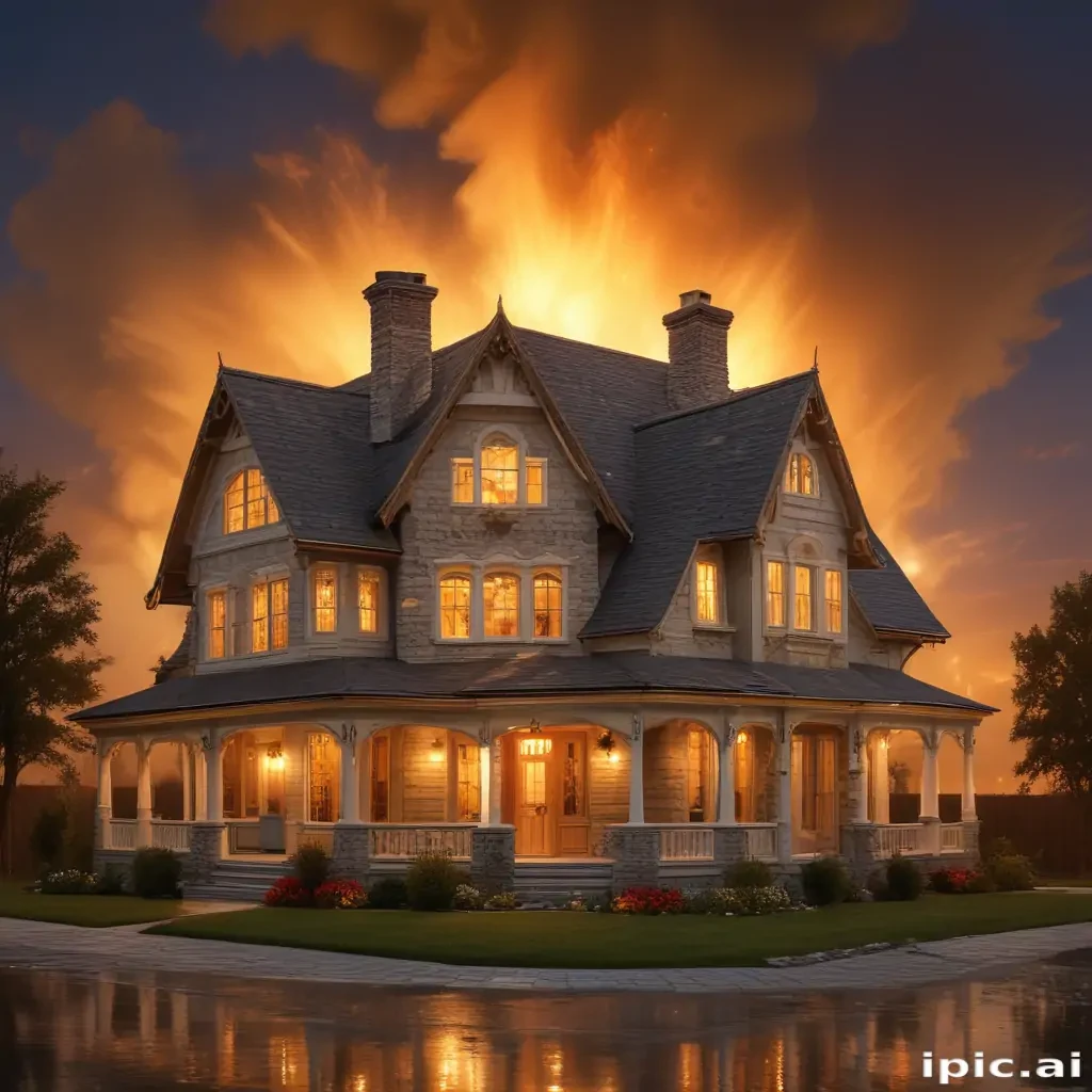 background of the house