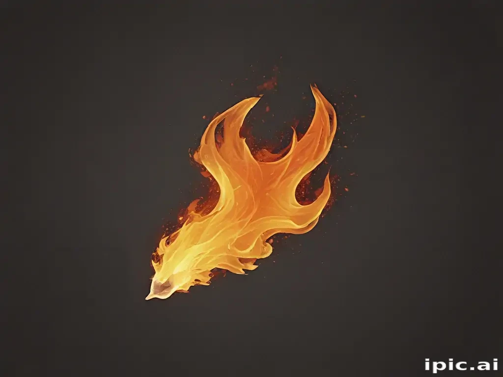 fire clear background