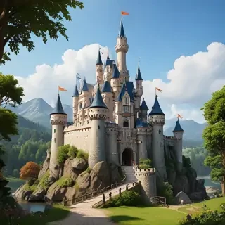 cartoon castle