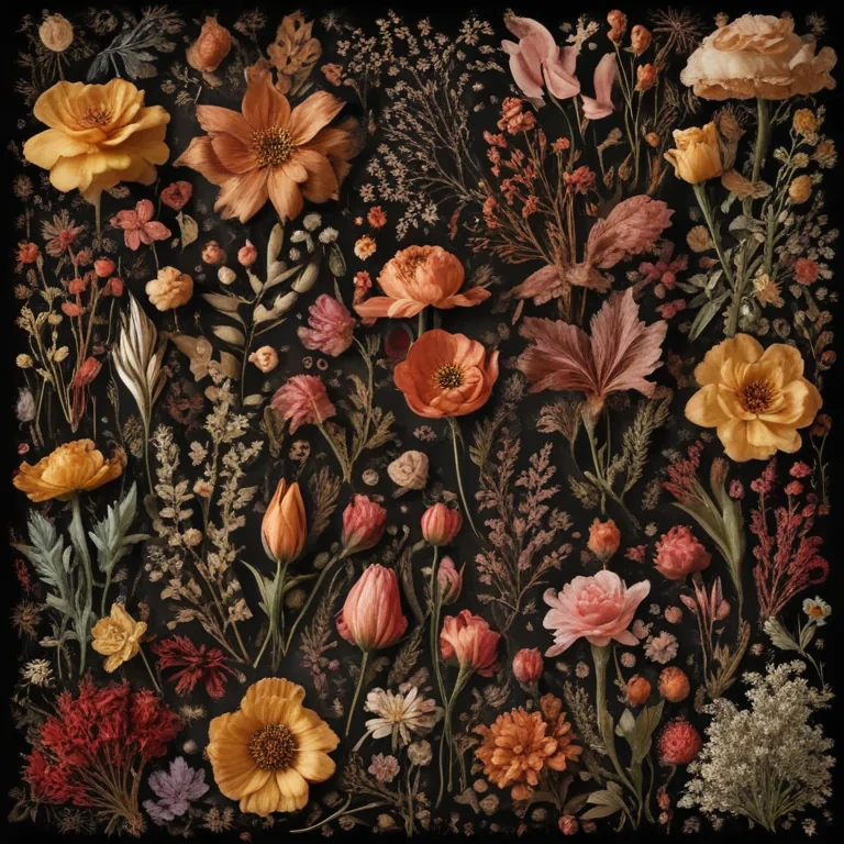 dried flowers png