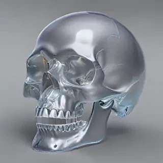 transparent skull