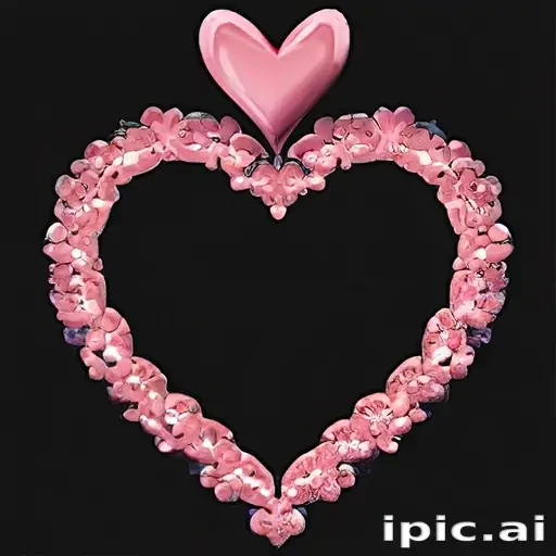 heart border png aesthetic