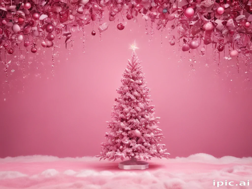 pink christmas background