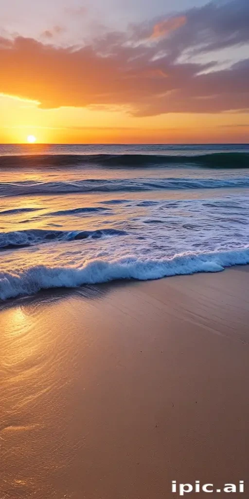 beach background sunset