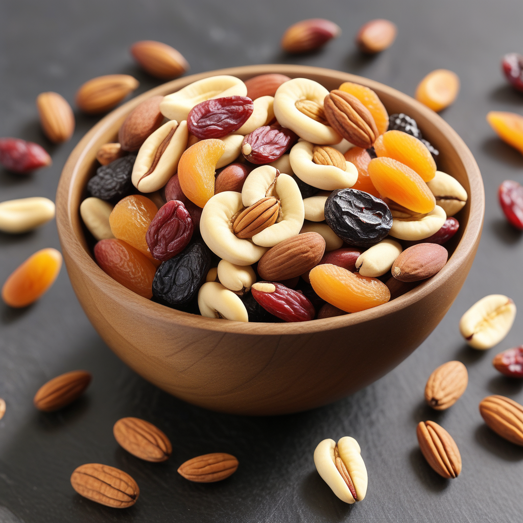 dried fruit and nut mix
