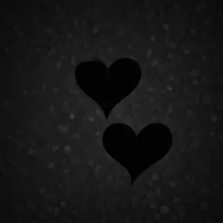 black wallpaper heart