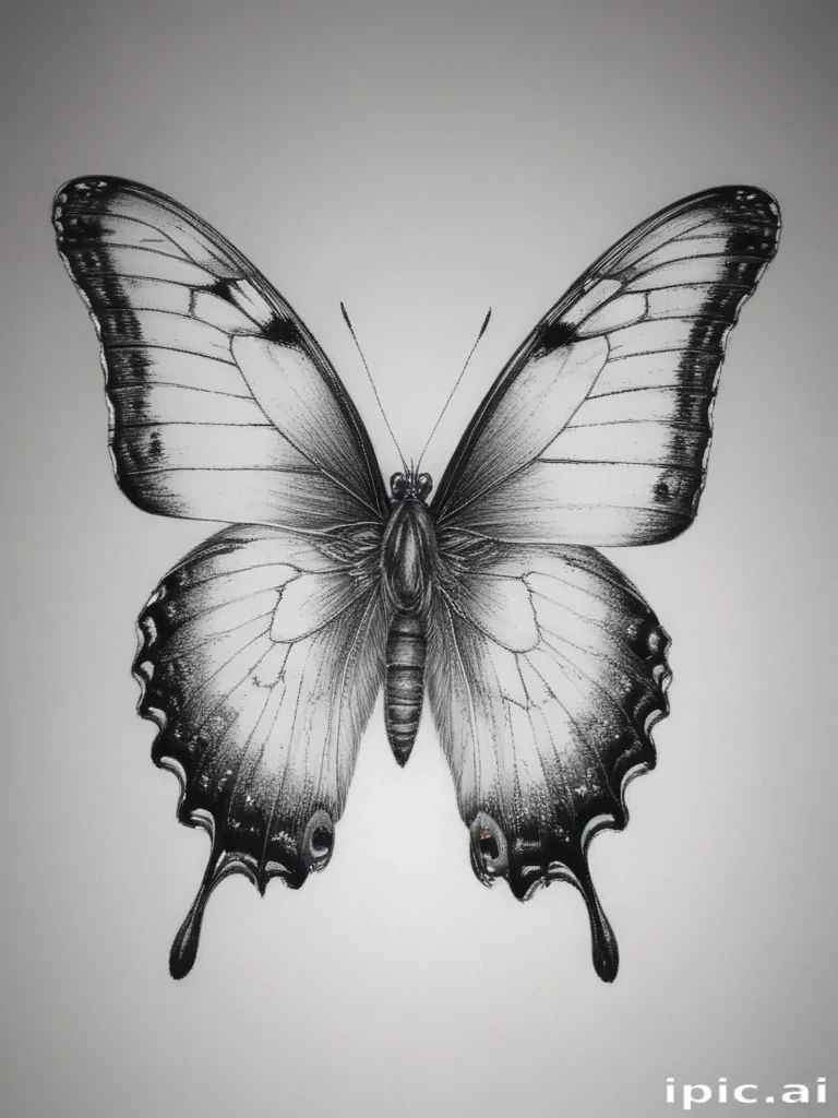 drawing of a butterfly