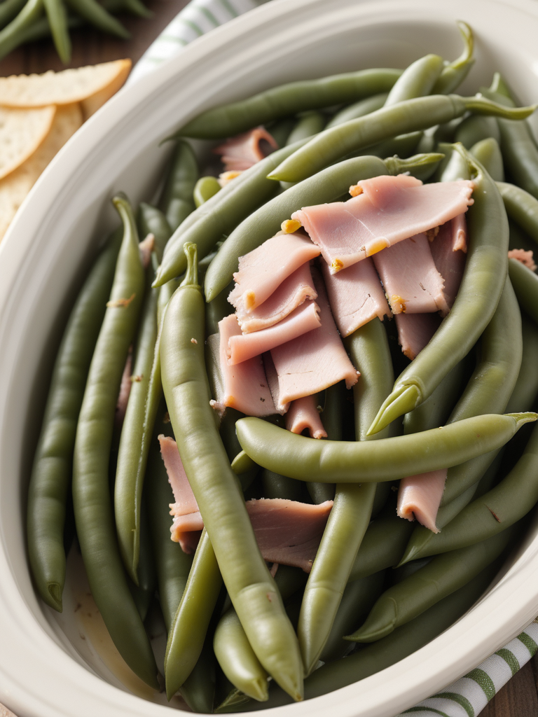 green beans with ham in crock pot