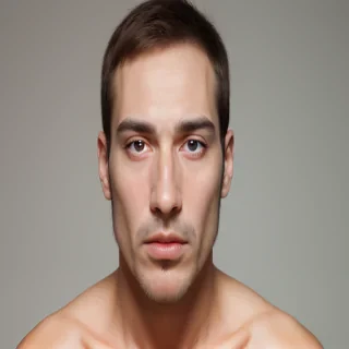 man face transparent
