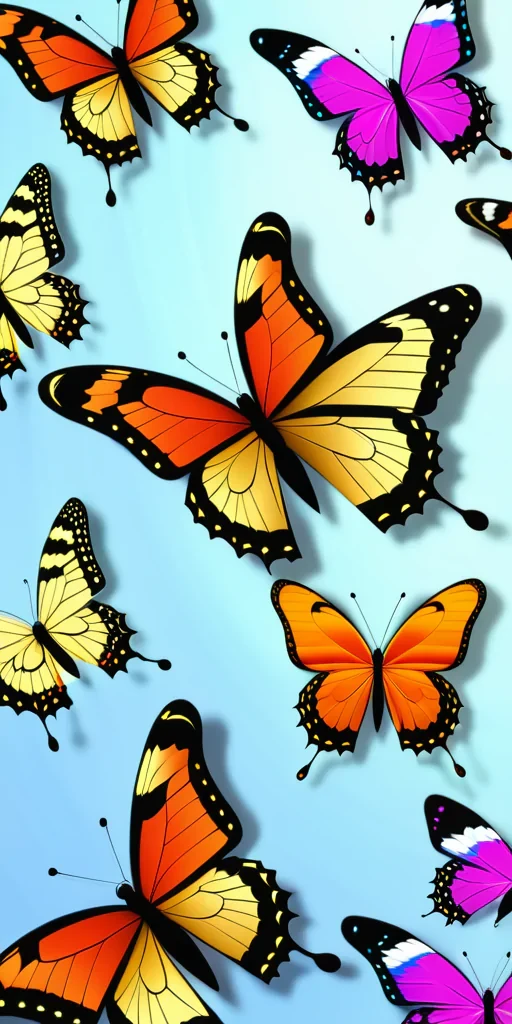 butterfly wall paper
