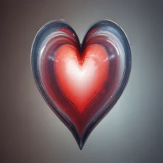 blurry heart