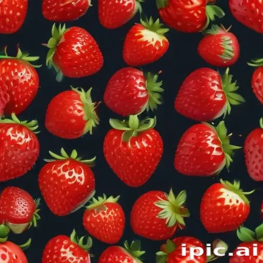 cute strawberry background