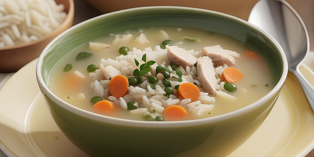 chicken and rice soup calories