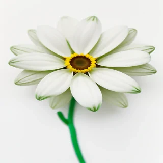 flower white background