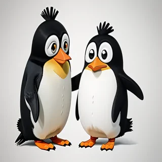 cartoon penguin