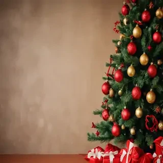 christmas background portrait