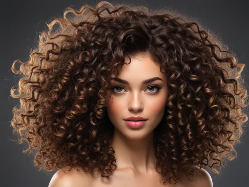 curly hair png