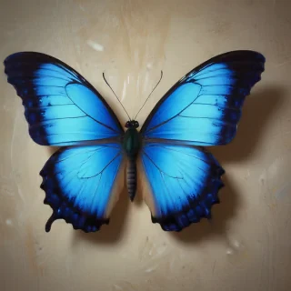 aesthetic blue butterfly