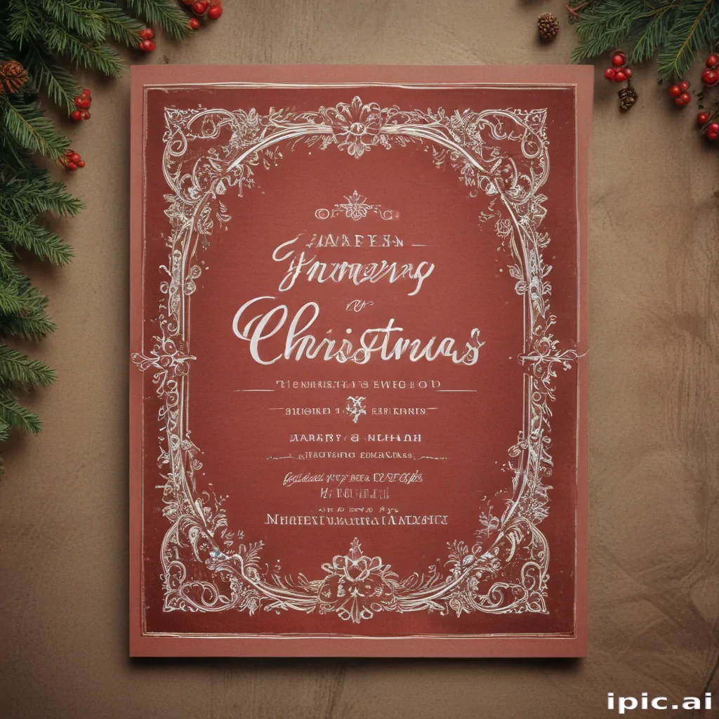 christmas card template psd