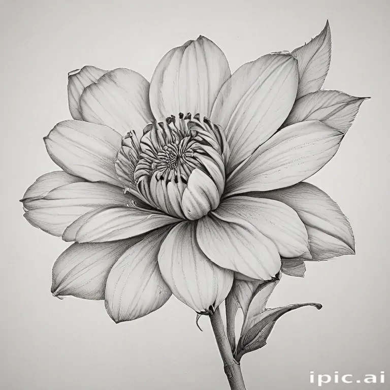 flower drawings pencil