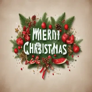 text merry christmas png