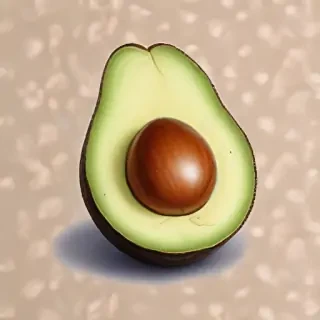 avocado drawing