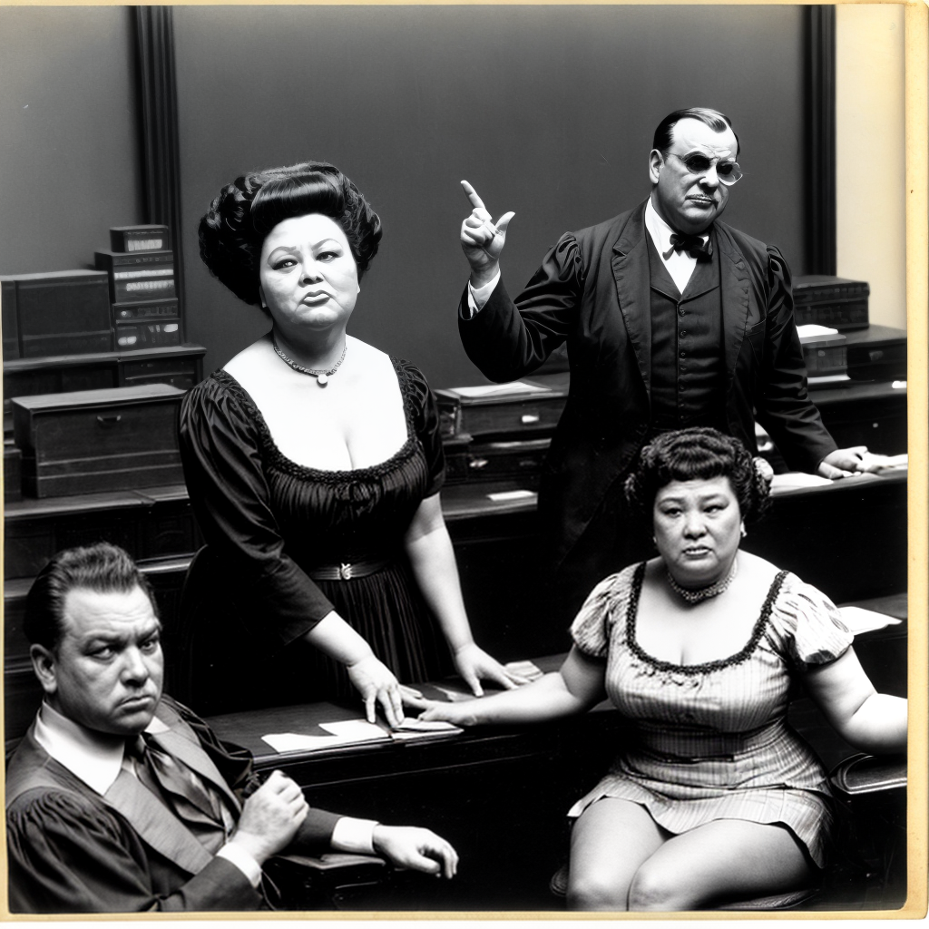 vintage picture of three grumpy angry furious serious ugly fat ...