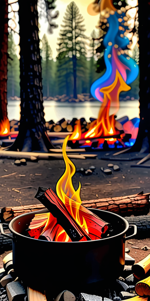 how hot is a camp fire