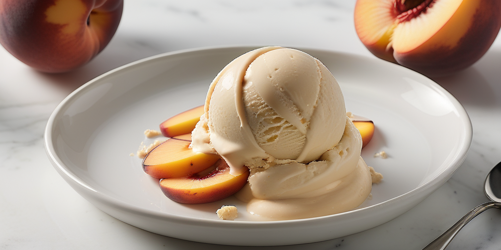 peach ice cream cuisinart recipe