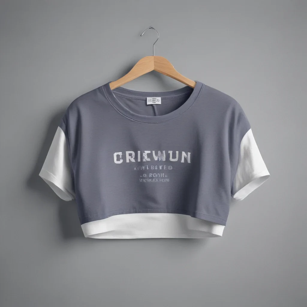 crop top shirt mockup