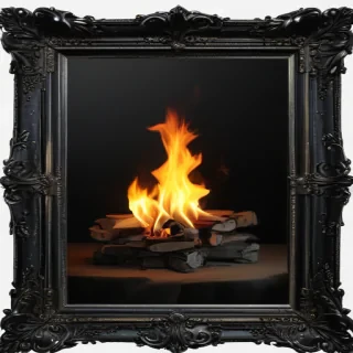 black picture frame png