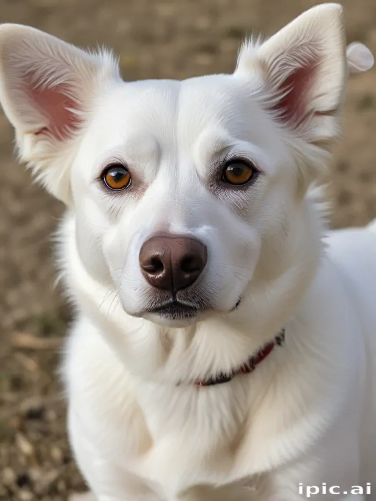 white dog