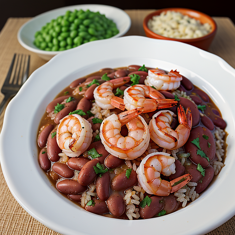 red beans and rice with shrimp