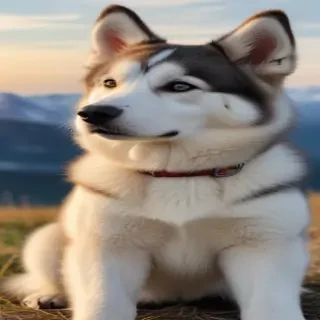 alaskan husky shepherd