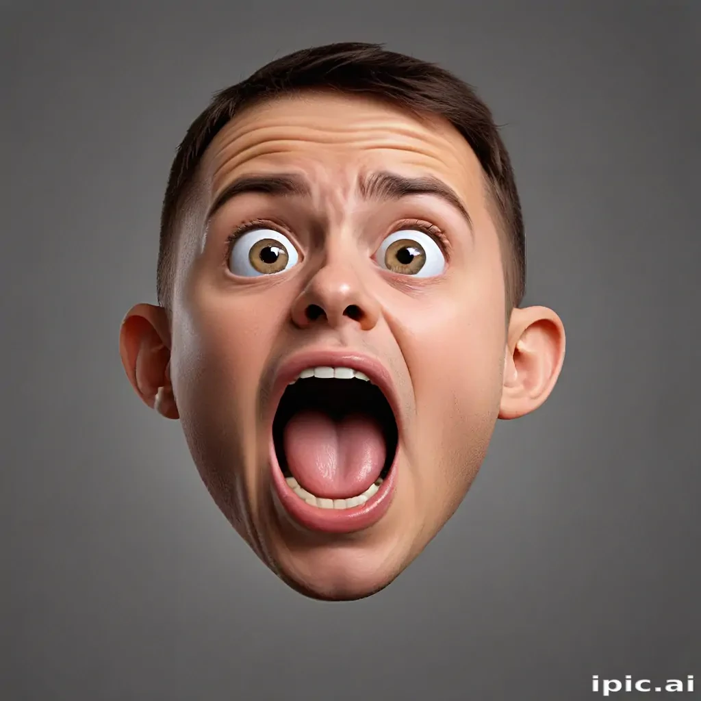 shocked face png