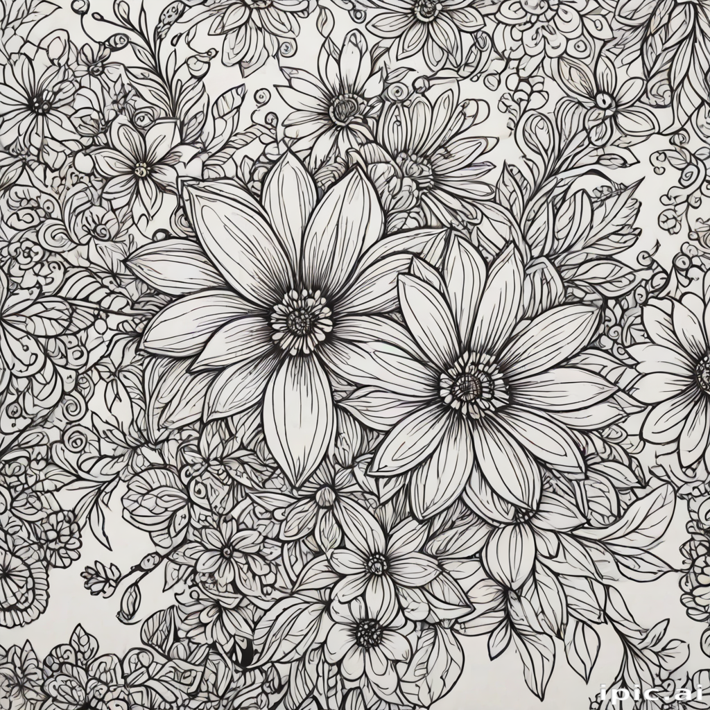 flower doodle art