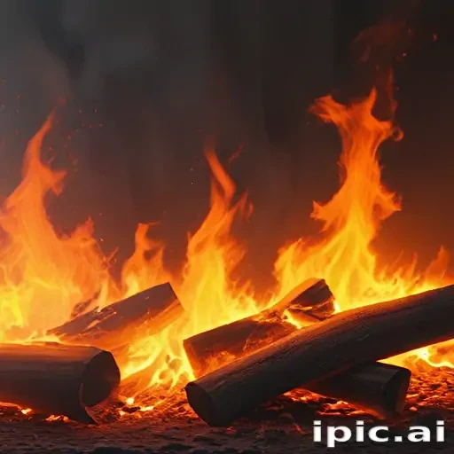 background on fire