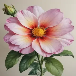 flower drawings color