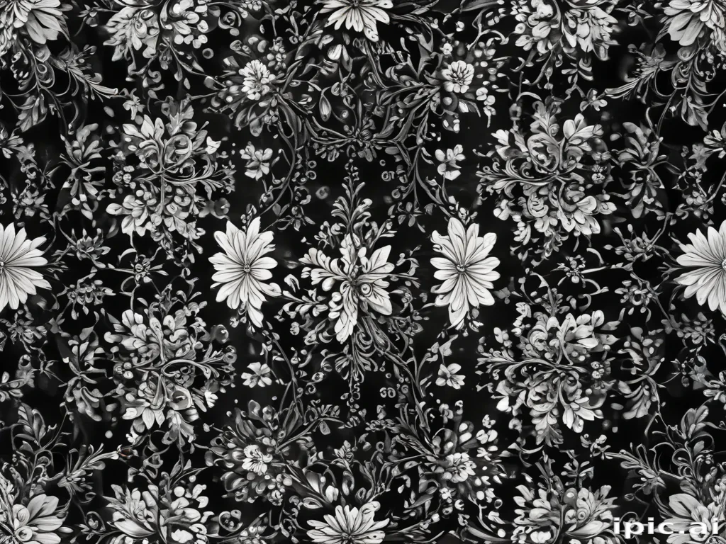 black with white pattern