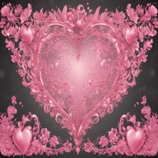 pink hearts clipart