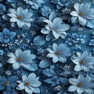 blue floral background