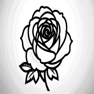 rose outline