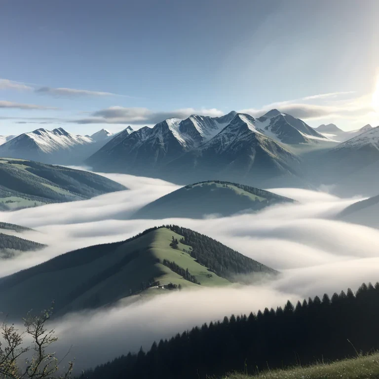misty mountains