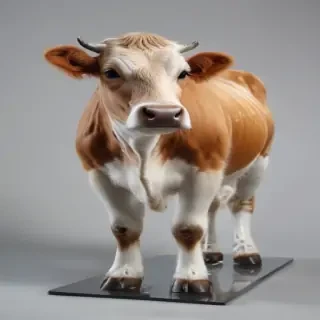 transparent cow