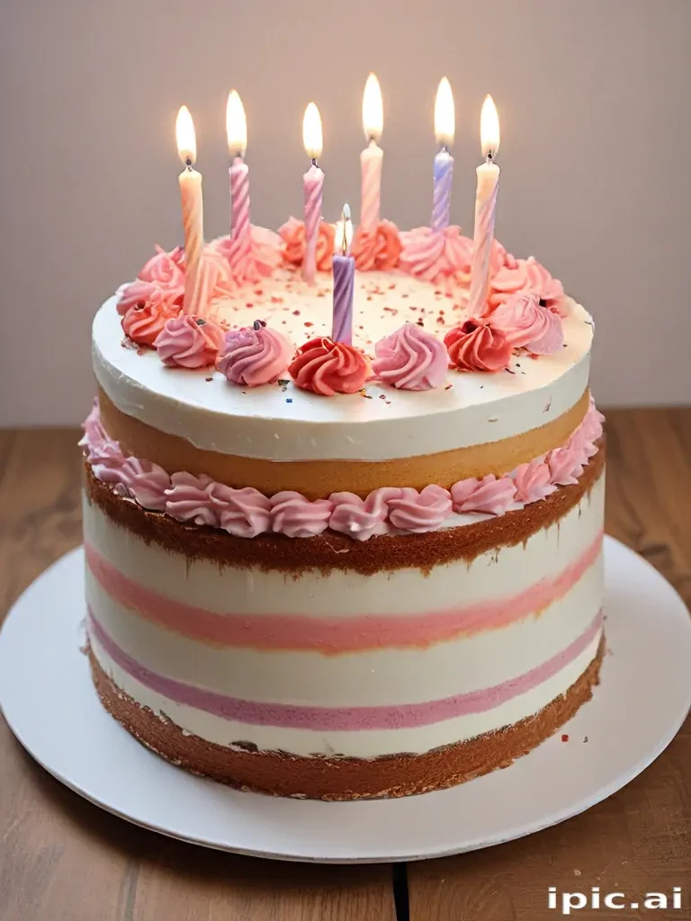 transparent birthday cake