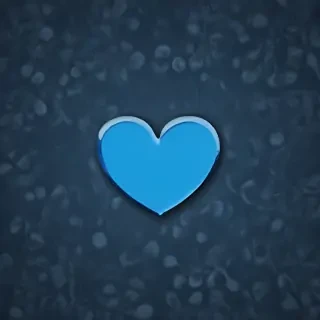 blue heart wallpaper