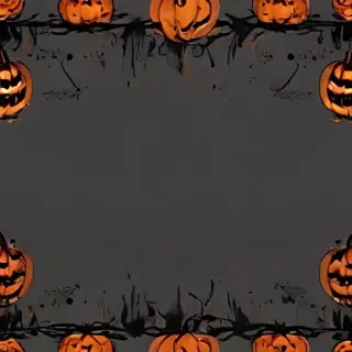 halloween border transparent