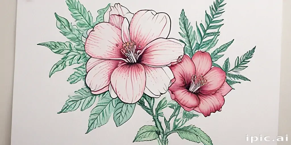 flowers to draw in color