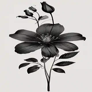 black flower png